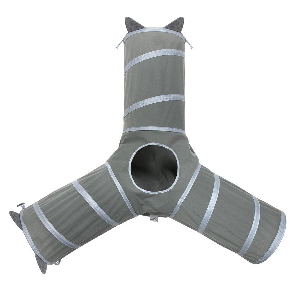 Cama e brinquedos para gatos Cat Tunnel Kitty City 44,5x40x11cm