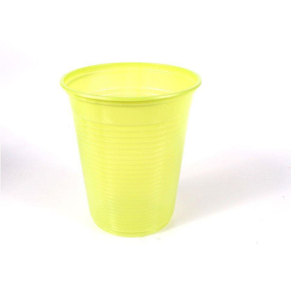 Copo Descartável 200Ml Verde Limão 50Un