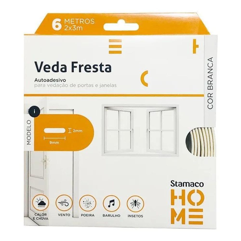 2X Veda Fresta Modelo I Branco - 6 Metros Stamaco Home