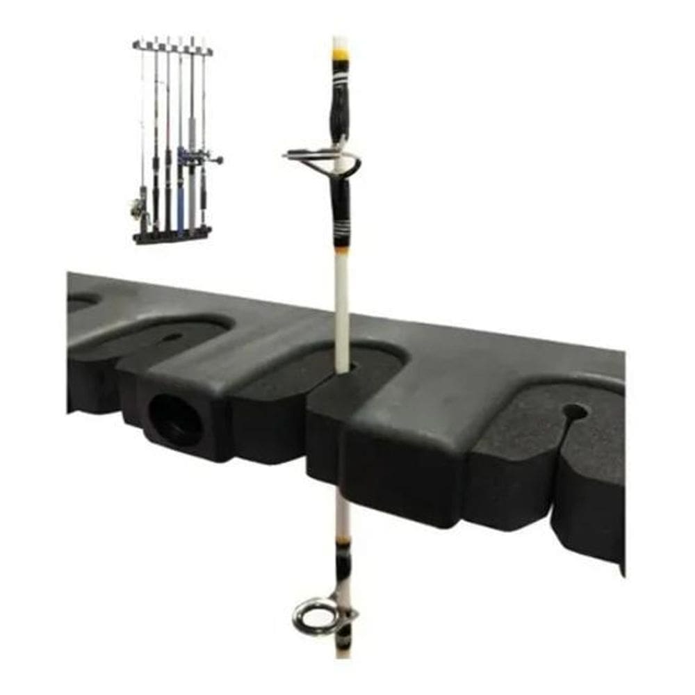 2X Suporte Parede Rack Organizador 7 Varas De Pesca Top Rack