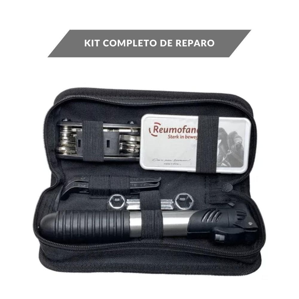 Kit Ferramentas Bicicleta Completo Bomba De Ar Remendo Pneu