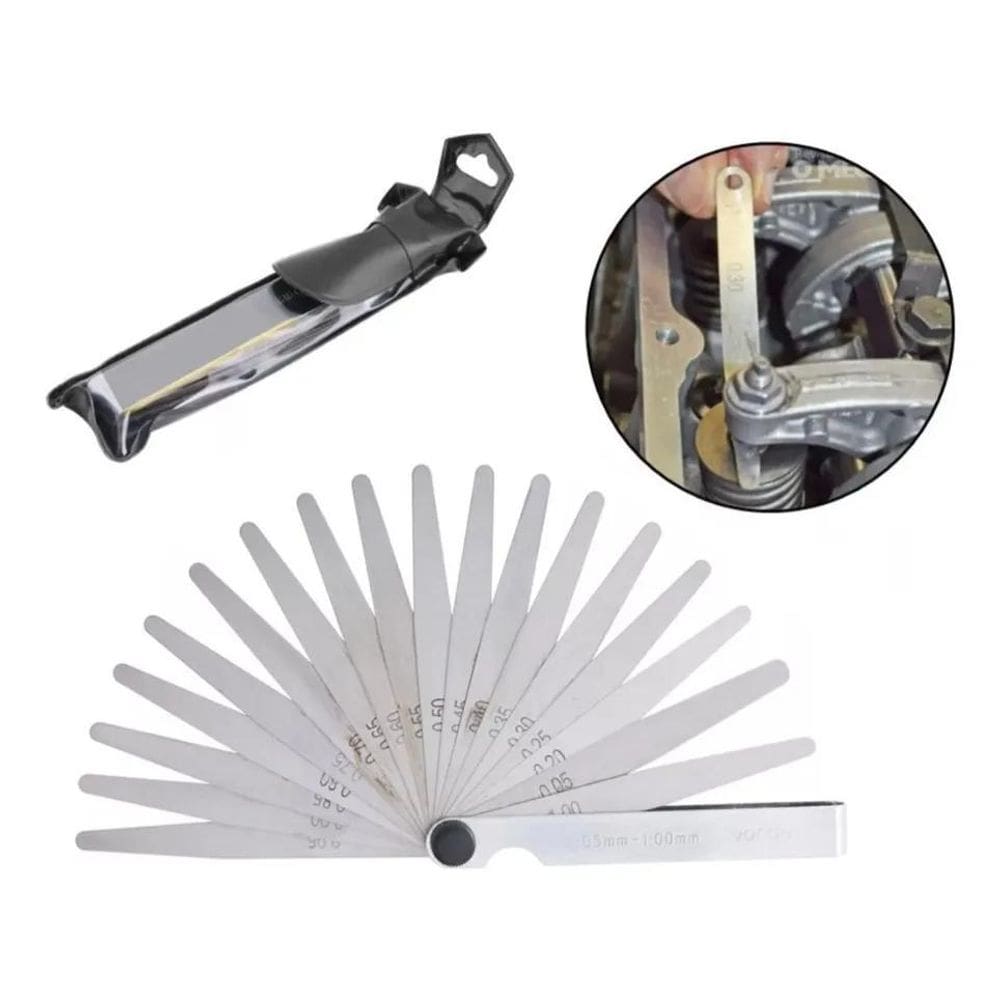 2X Jogo Com 13 Calibres De Folga 0,05Mm A 1,00Mm Mecanica