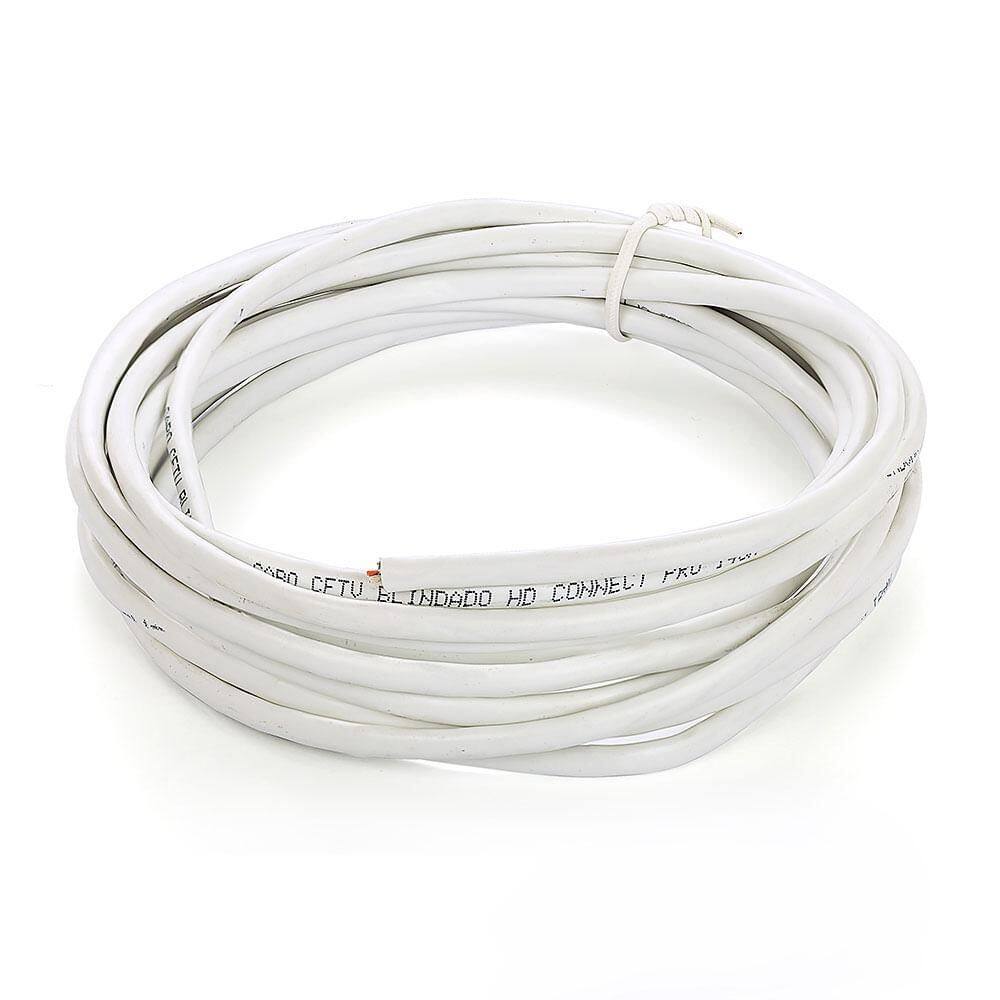 Cabo De Rede Blindado Cat5E Branco - 30 Metros
