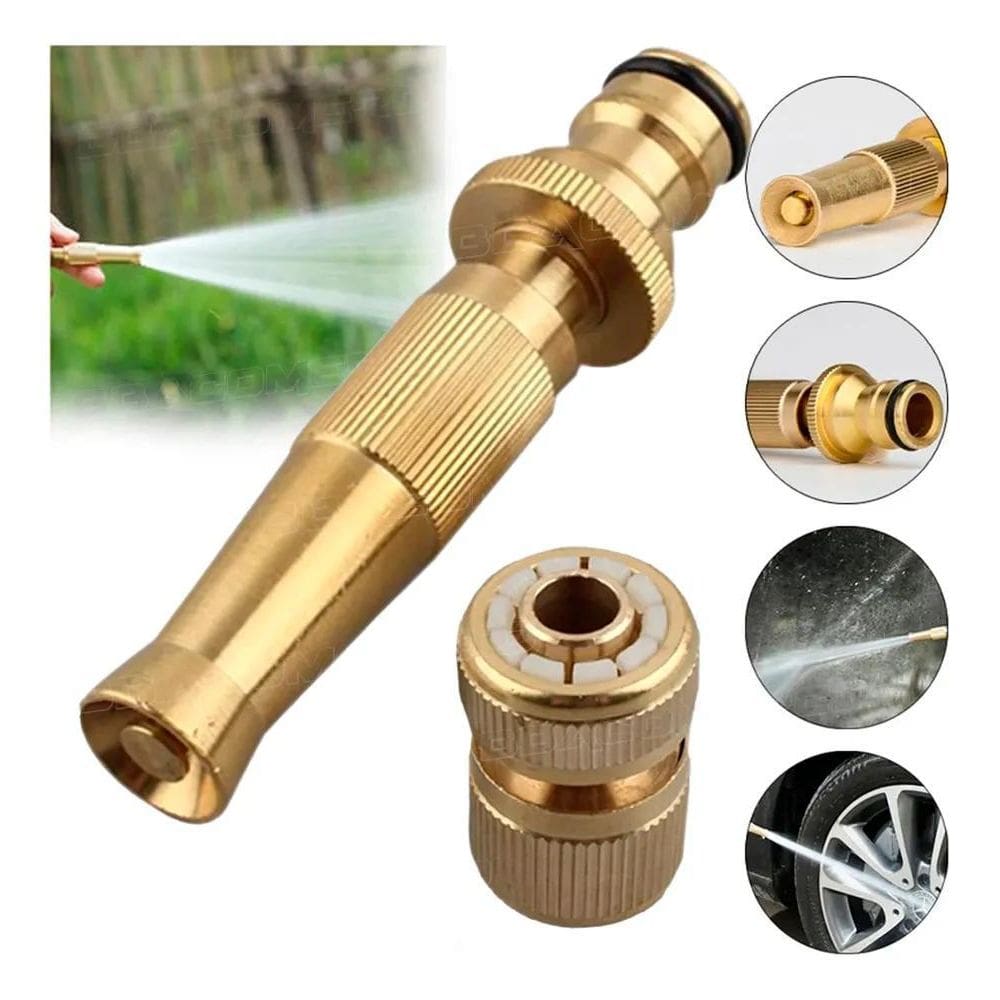 2X Esguicho Bico Regulavel Jato Alta Pressao Encaixe 1/2 +Pl