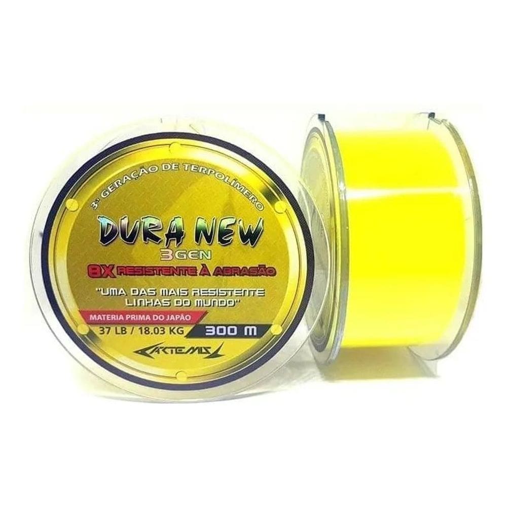 Linha Duranium Duranew 0.40 Mm 300M Amarela Monofilamento Co