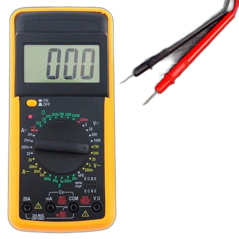 Multímetro Amperímetro Capacitor Bateria