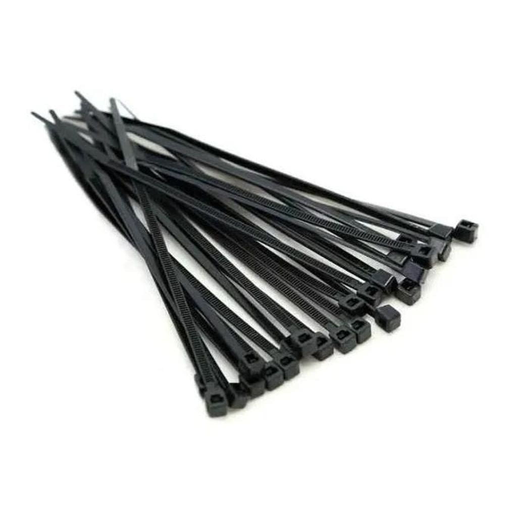 2X Abraçadeira Em Nylon 200Mm X 4,8Mm 100 Unidades Cor Preto