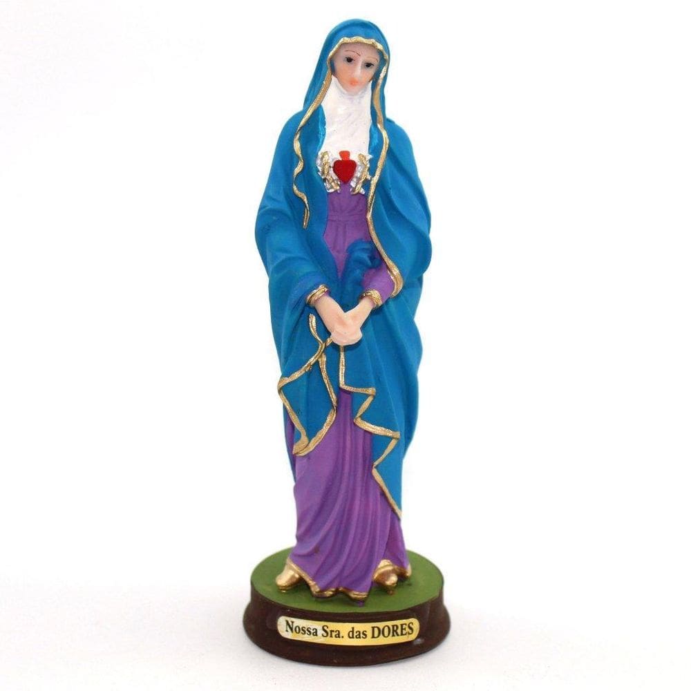 Imagem Nossa Senhora Das Dores Resina 15 Cm