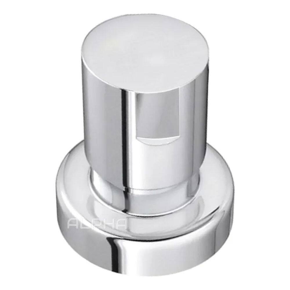 2X Acabamento Registro Redondo C-44 Luxo 100% Metal Padrão D