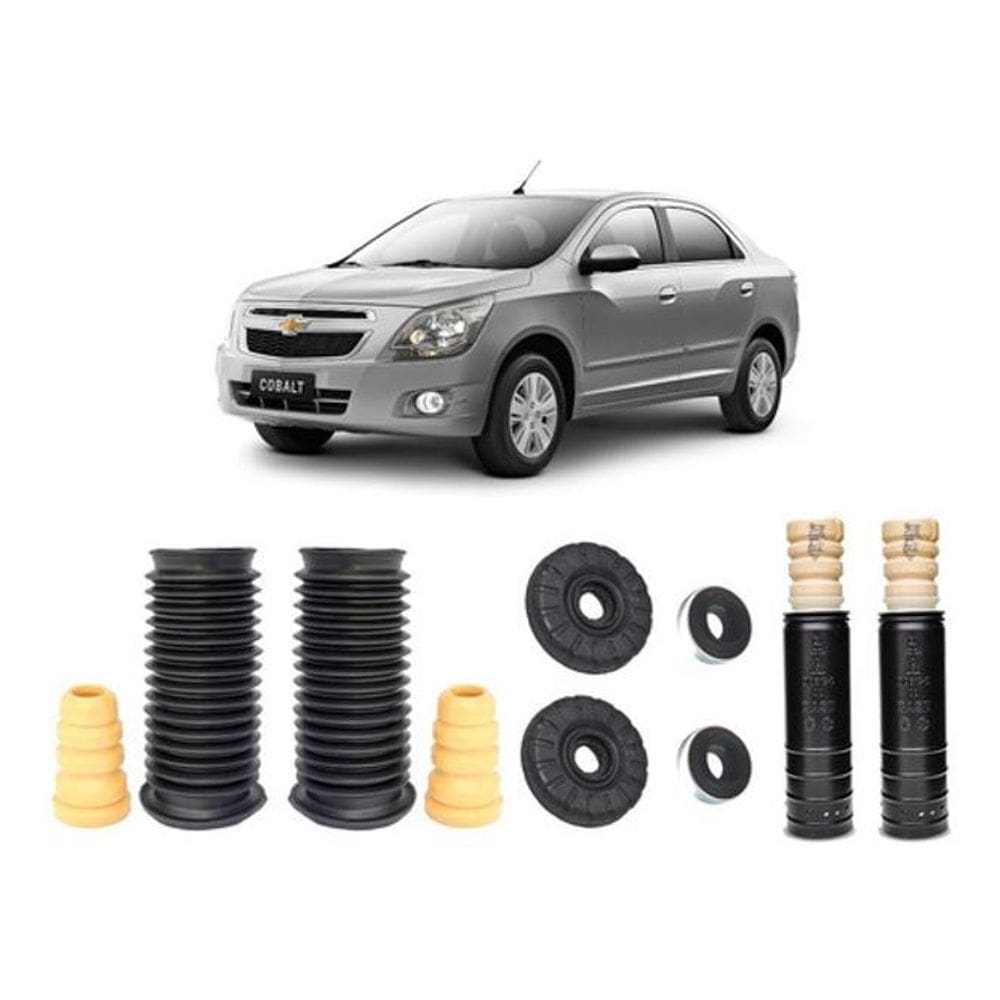 4 Kit Coxim Batente Dianteiro Traseiro Cobalt 2013 2014 2015