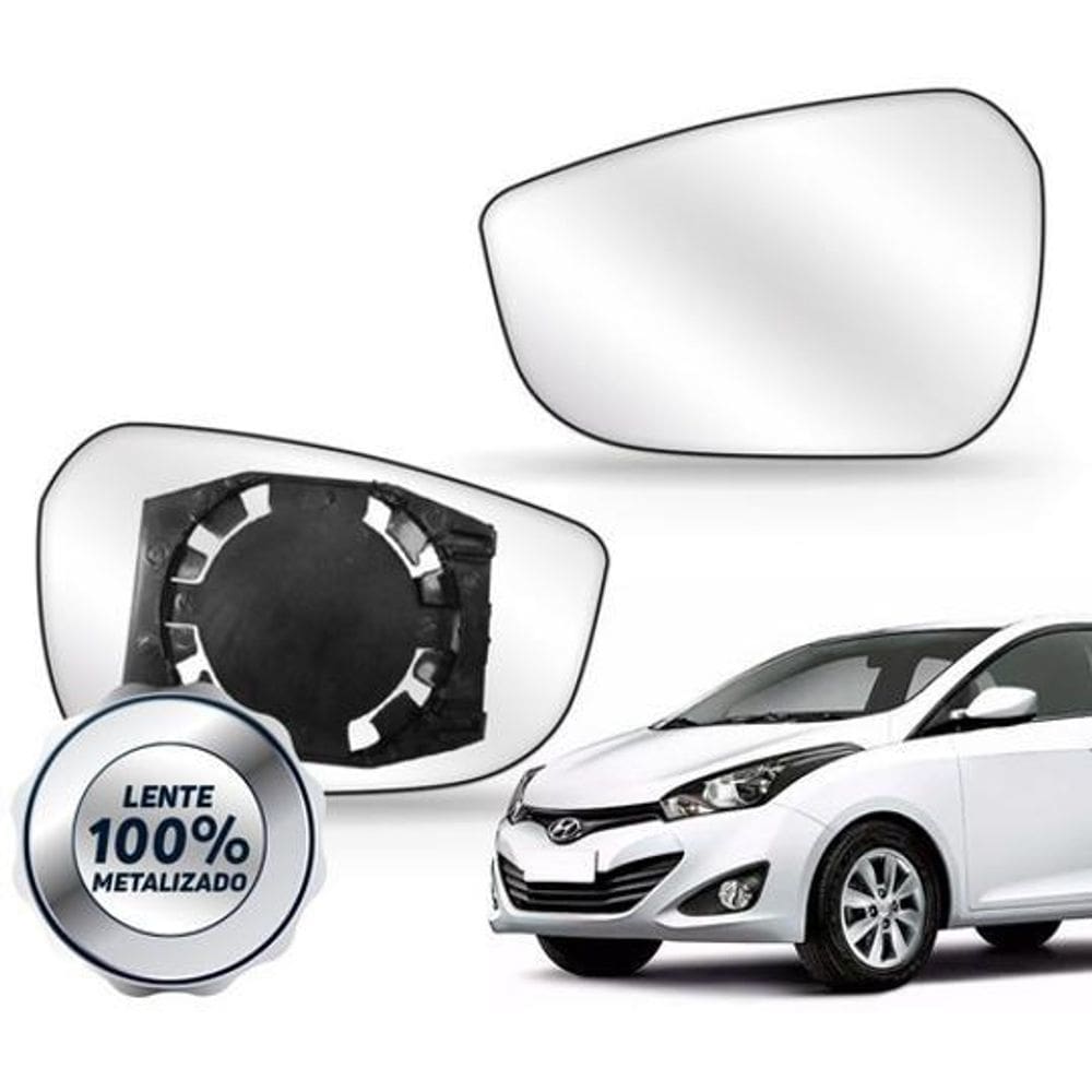 Lente Retrovisor Hb20 Hatch Ou Sedan Elantra 11 A 16 Base