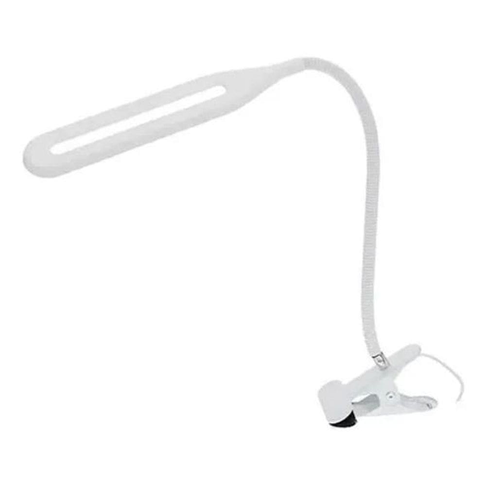 2X Luminária Led De Mesa Manicure Maquiagem Leitura Presilha
