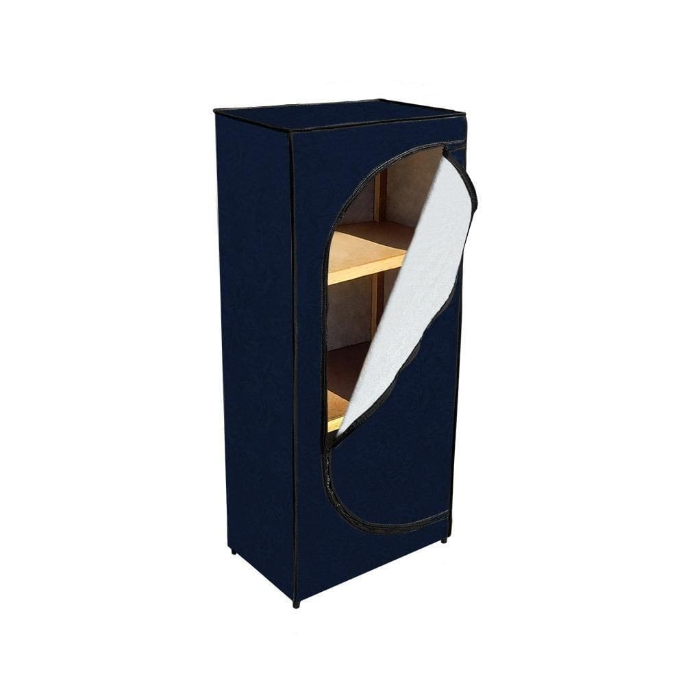 Sapateira Zíper Organizadora Calçados sintético - Azul Marinho