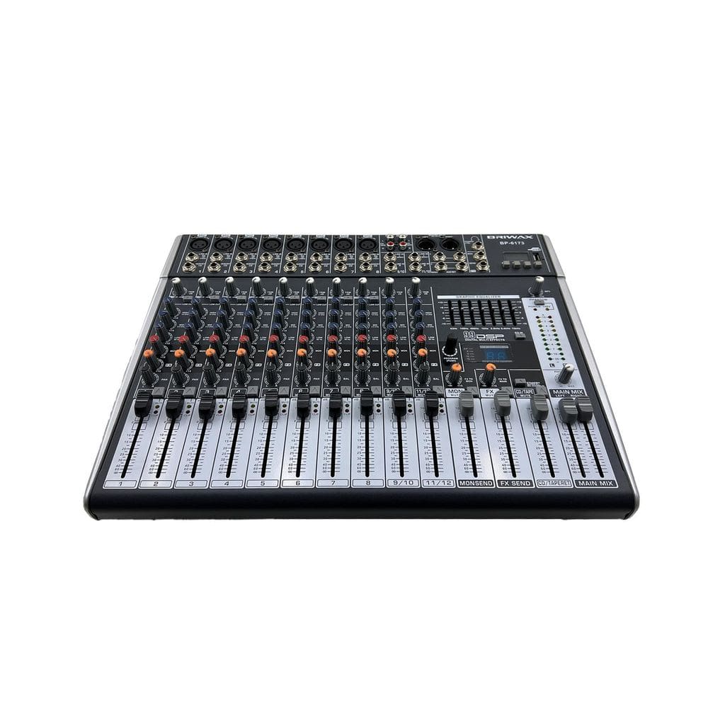 Mesa De Audio Profissional 12 Canais Briwax Bp-6173