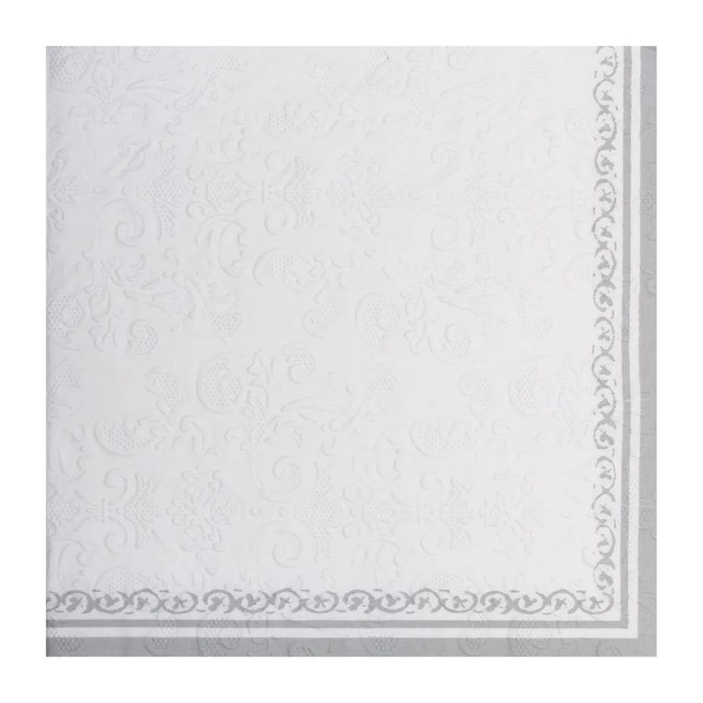 Guardanapo De Papel Classic Prata 32,5cm 1020670 1Unid