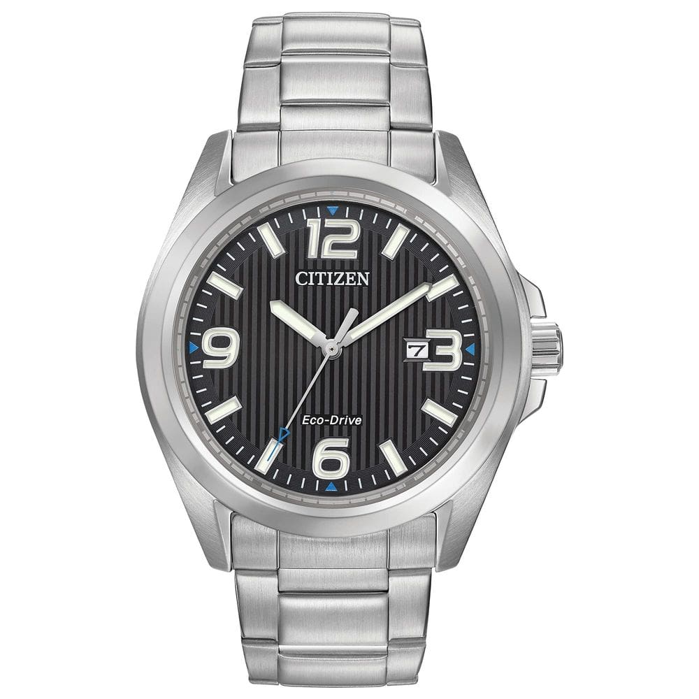 Relógio Citizen AW1430-86E Eco-Drive Steel Black Dial
