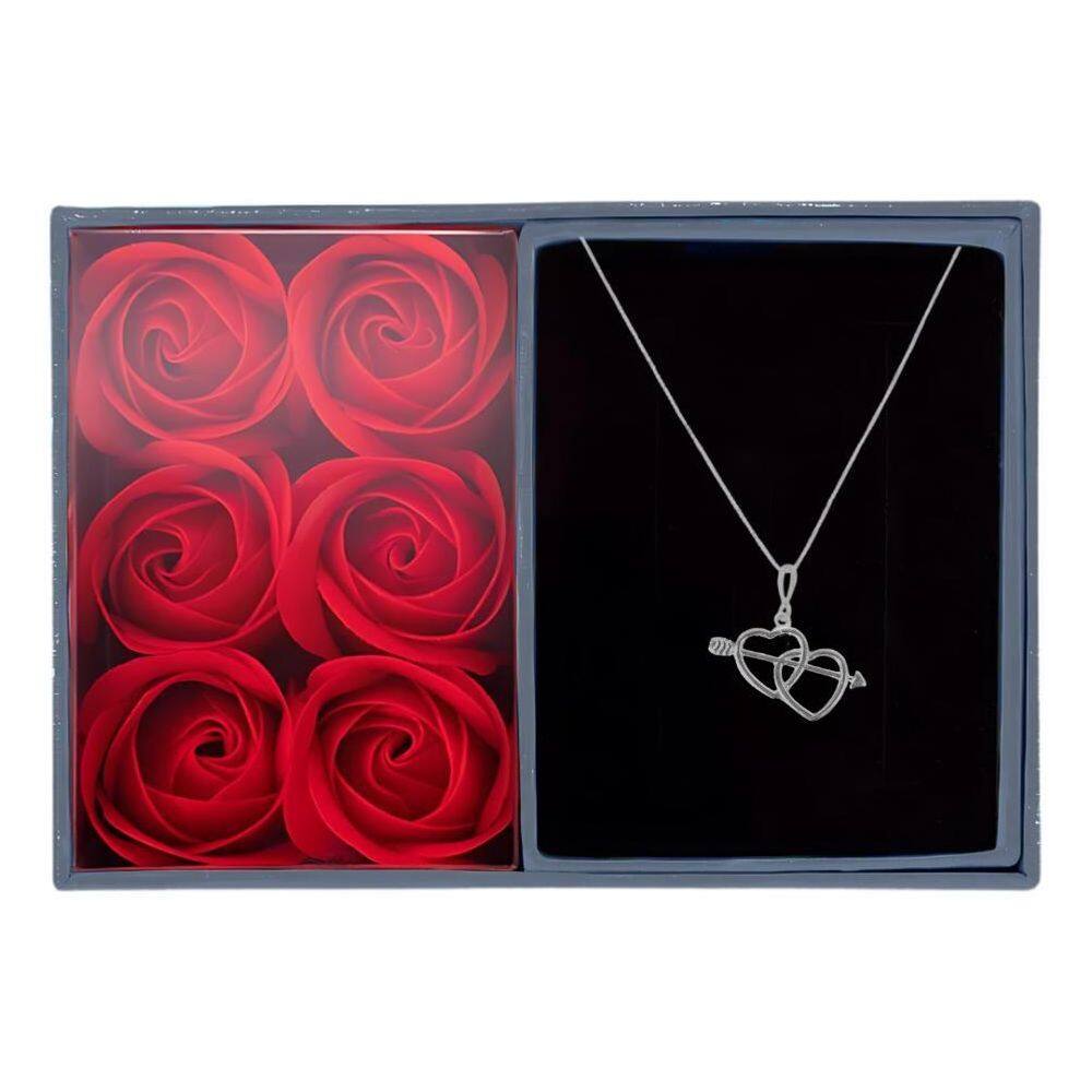 Presente Colar Feminino Prata 925 Gargantilha Amor Esposa