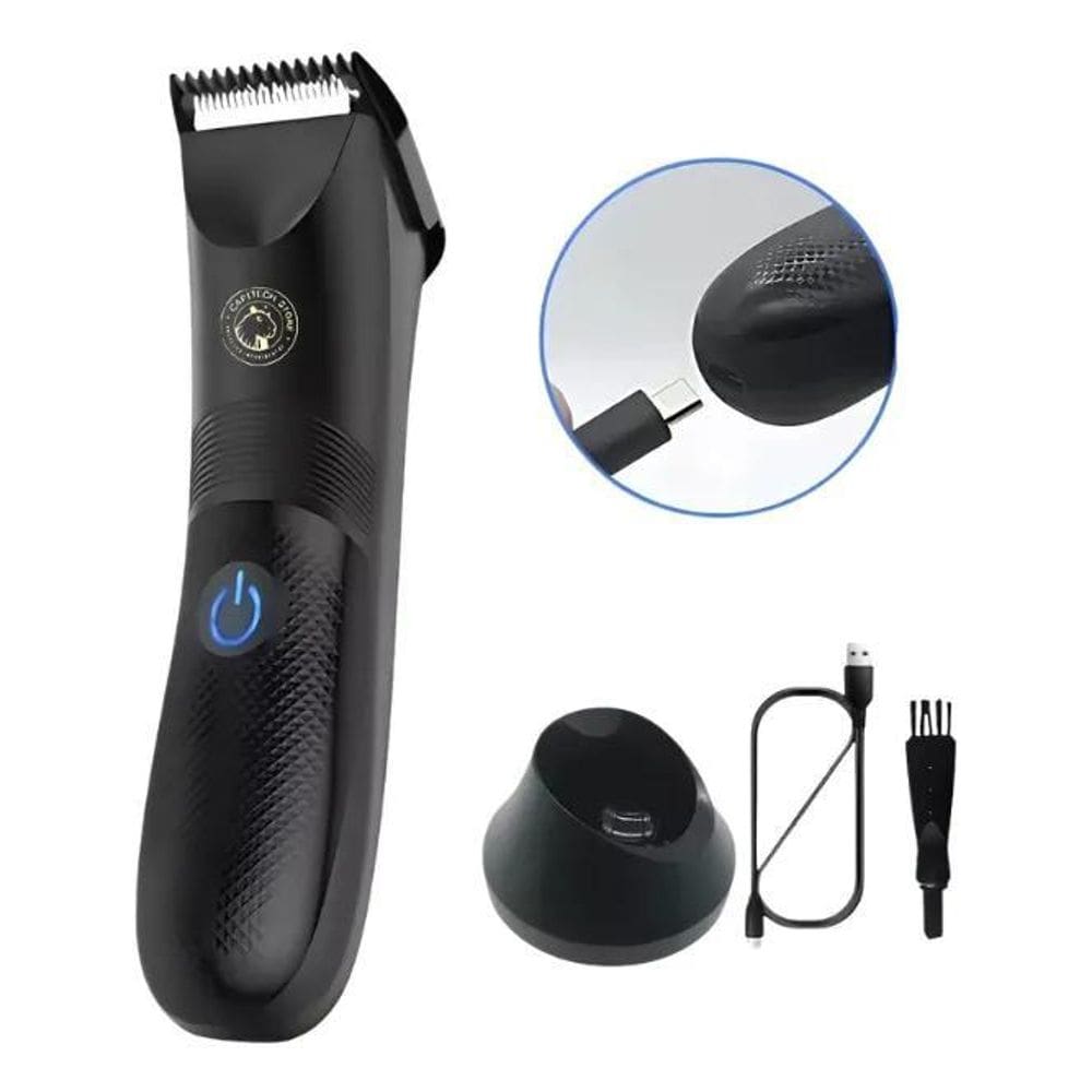 Aparador Pelo Barba Elétrico Anti Corte Prova Dagua Com Led