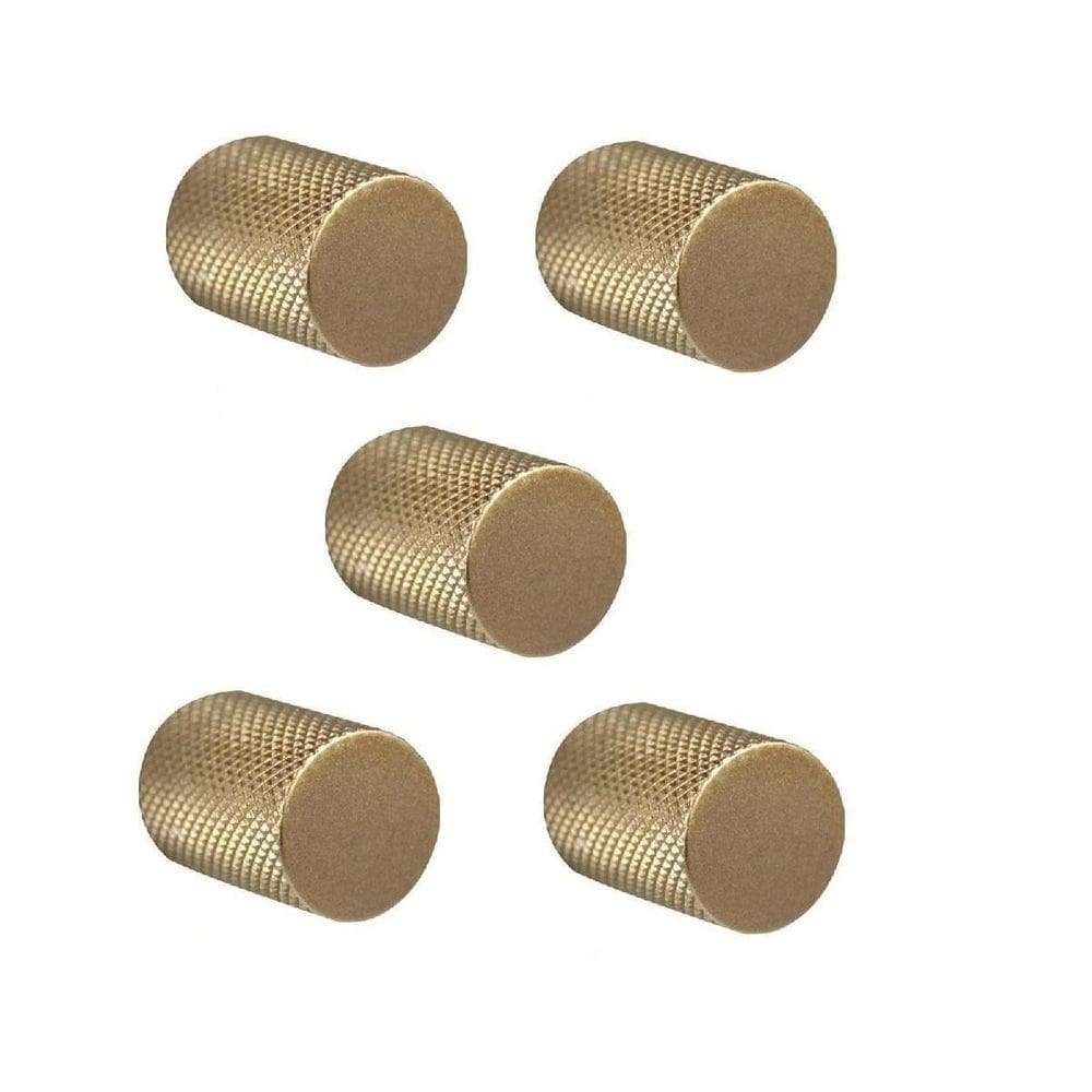 Kit 5 Puxador Bali Granado Ponto Dourado  Fosco  Zen Design