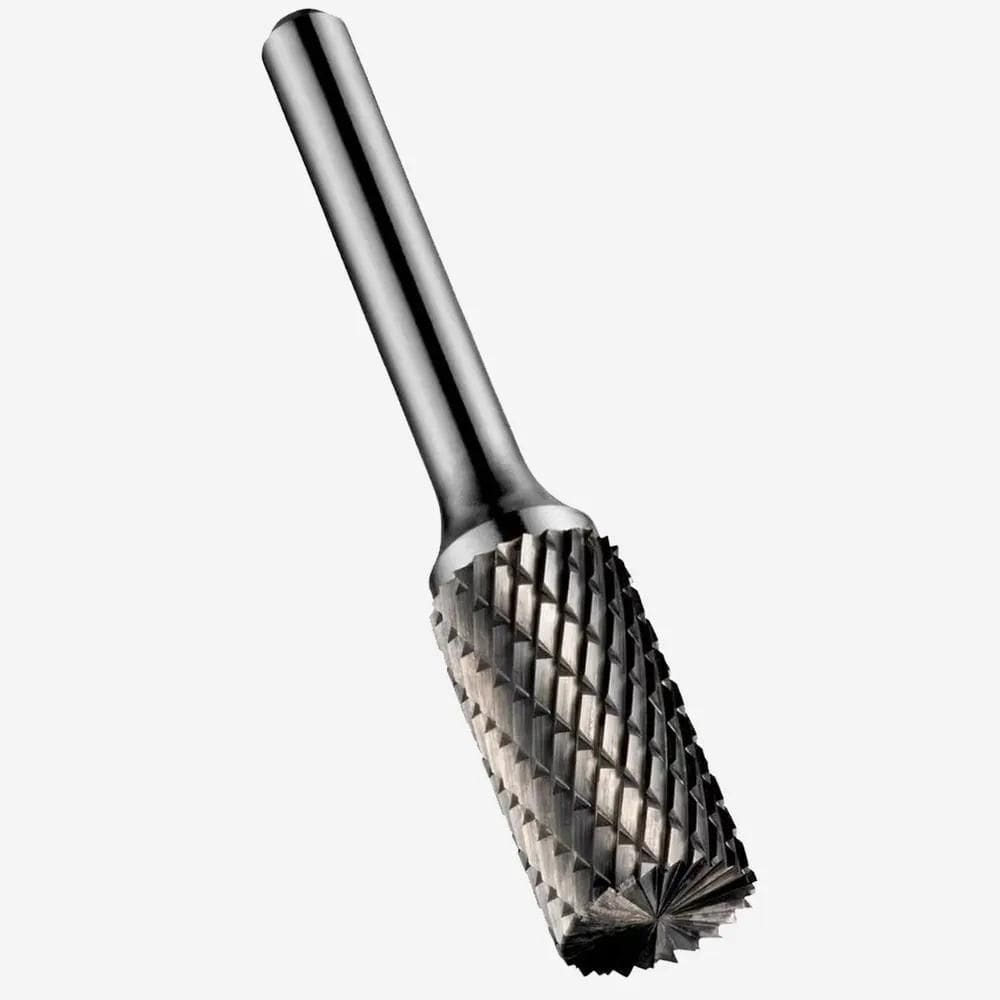 2X Lima Rotativa Cilíndrica Metal Duro 10Mm X 20 Haste 1/4