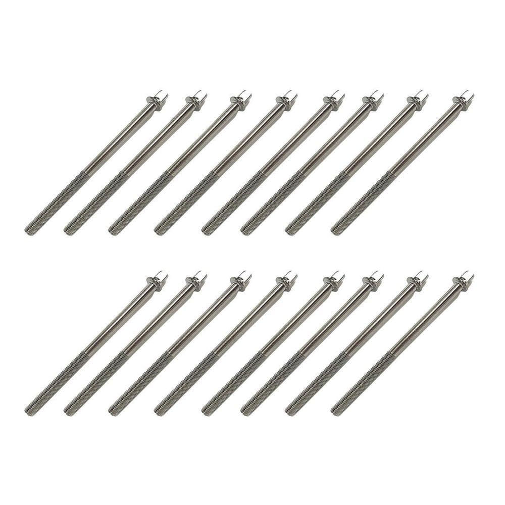 Kit 16 Parafuso Afinação De Bateria 80Mm X 5Mm 7/32 Spanking