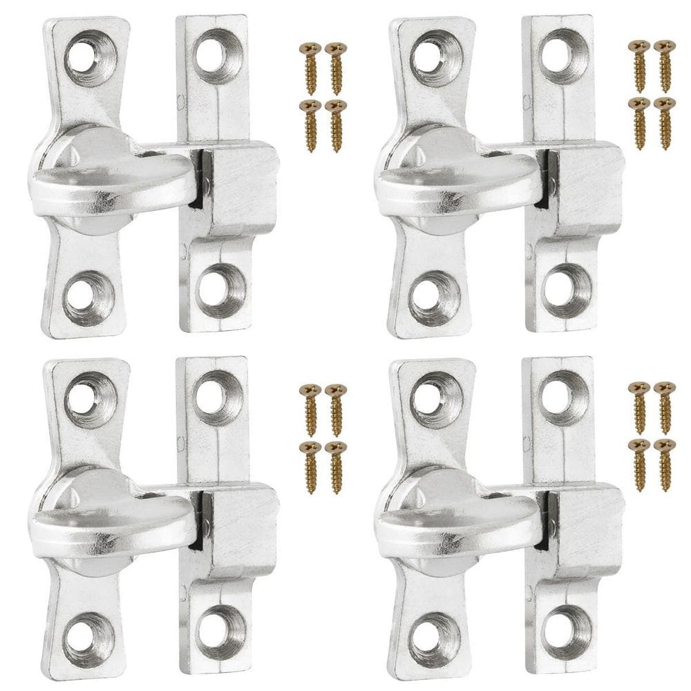 Tranqueta Fecho Trinco Bico Virado Porta Janela Kit 04 Un