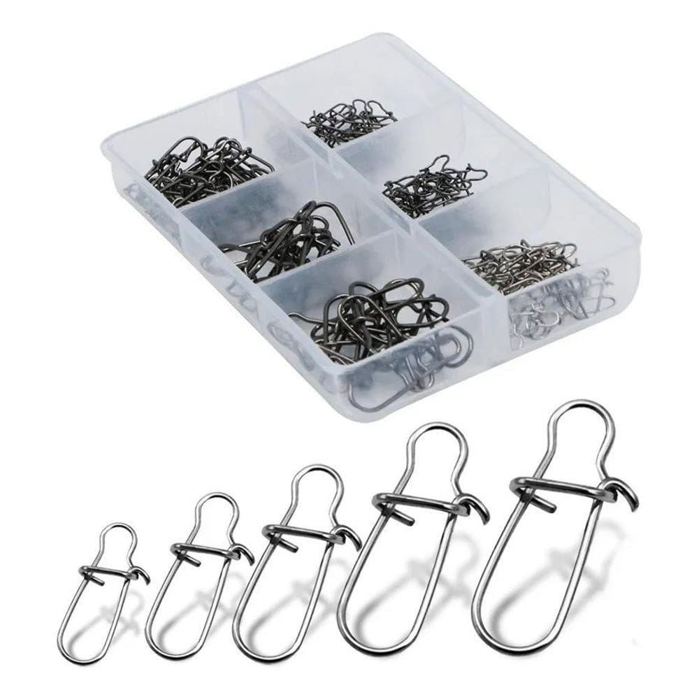 2X 100 Peças Snap Engate Rápido 5Tamanhos Pesca Isca Artific