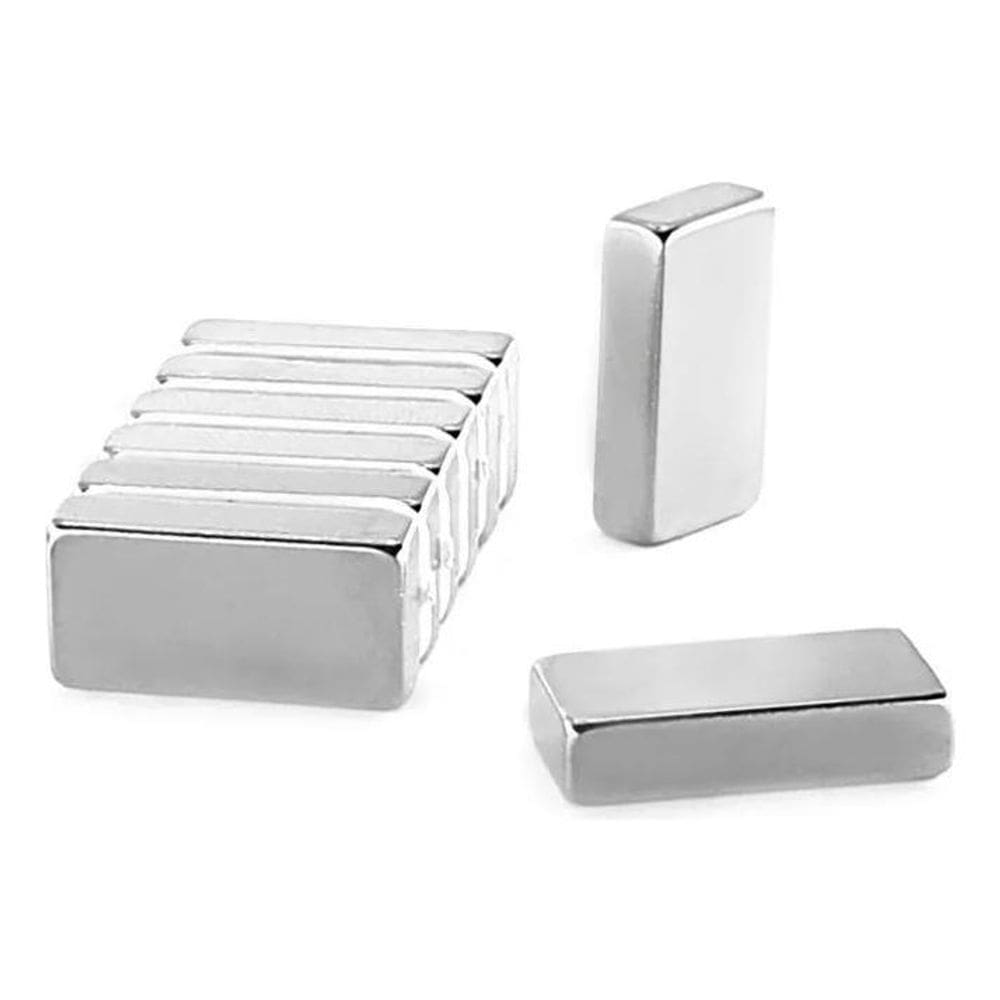 2X Ímã Neodímio 20X10X5 Mm N35 10 Unidades