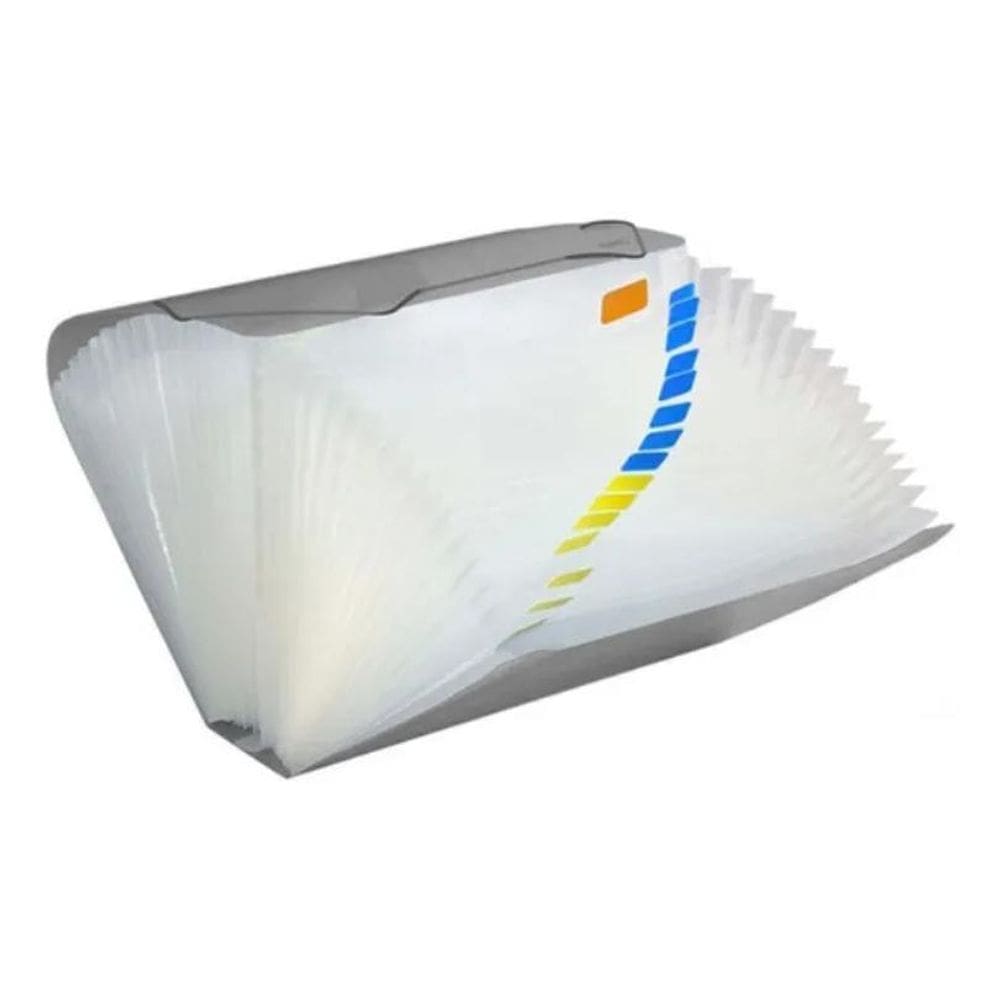 Pasta Sanfonada  Plastica  A4 31 Divisoes Fume - Dac