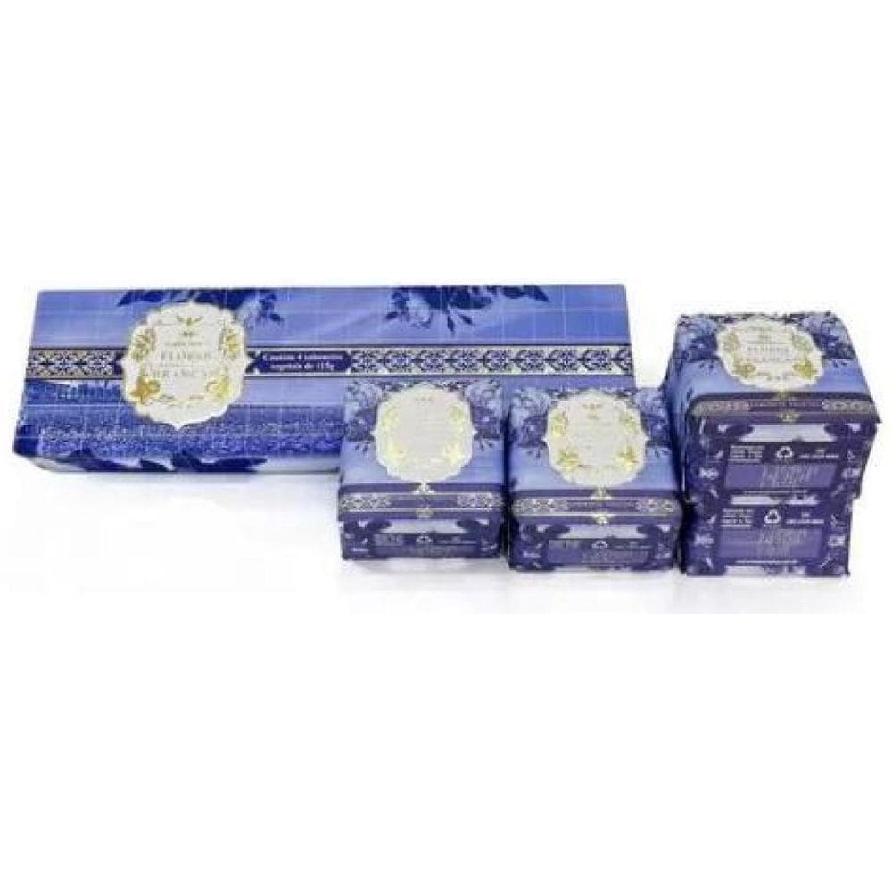 Sabonete Flores Branca Kit C/4 Unidades 115G Madressenza