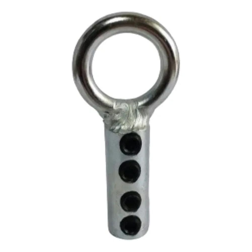2X 5 Terminal Argola Grande 4 Furos Para Cabo De Aço Academi