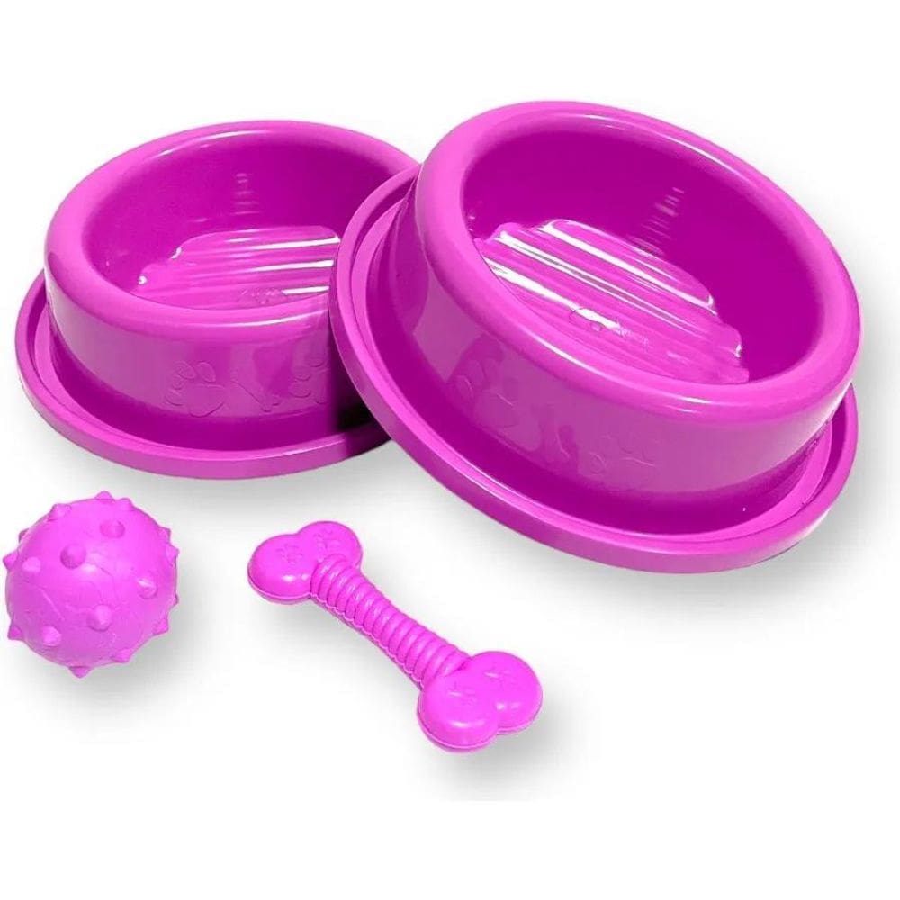 Comedouro Bebedouro Cães Porte Médio Anti Formigas Brinquedo