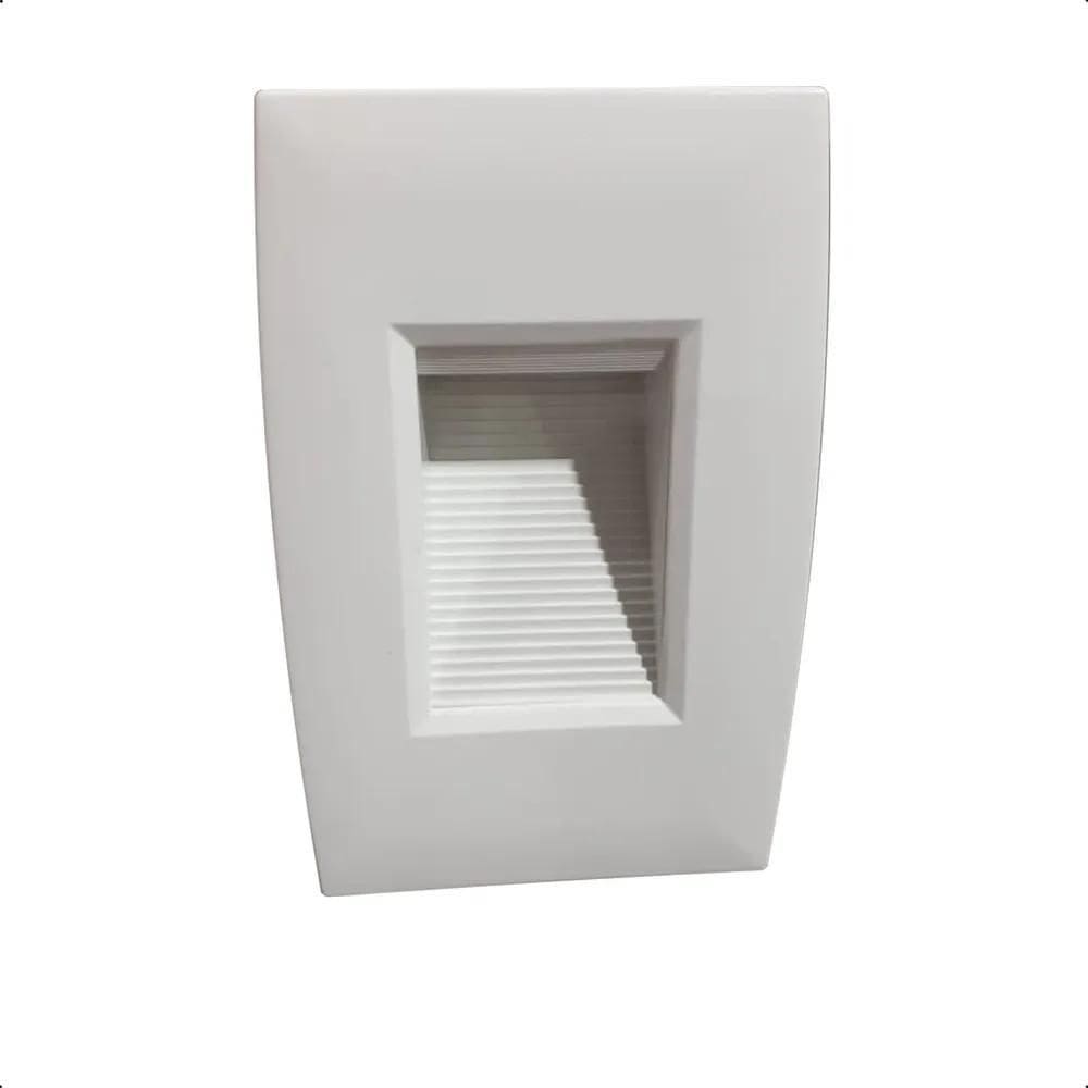 2X Balizador Led 2W Branco Quente Embutir Caixa 4X2 Externo