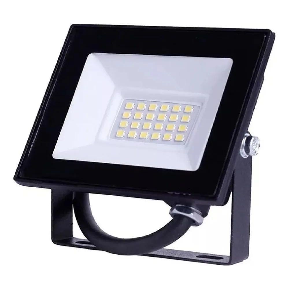 2X Refletor Led 3000K Branco Quente Ip66 50W Real Carcaça Pr