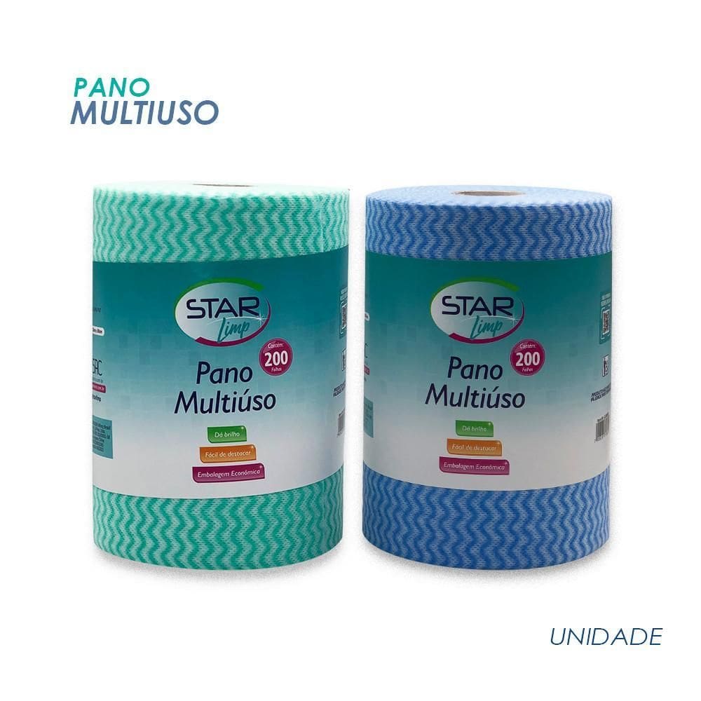 Pano Multiuso Limpeza Perfex 200 Folhas 20X30Cm