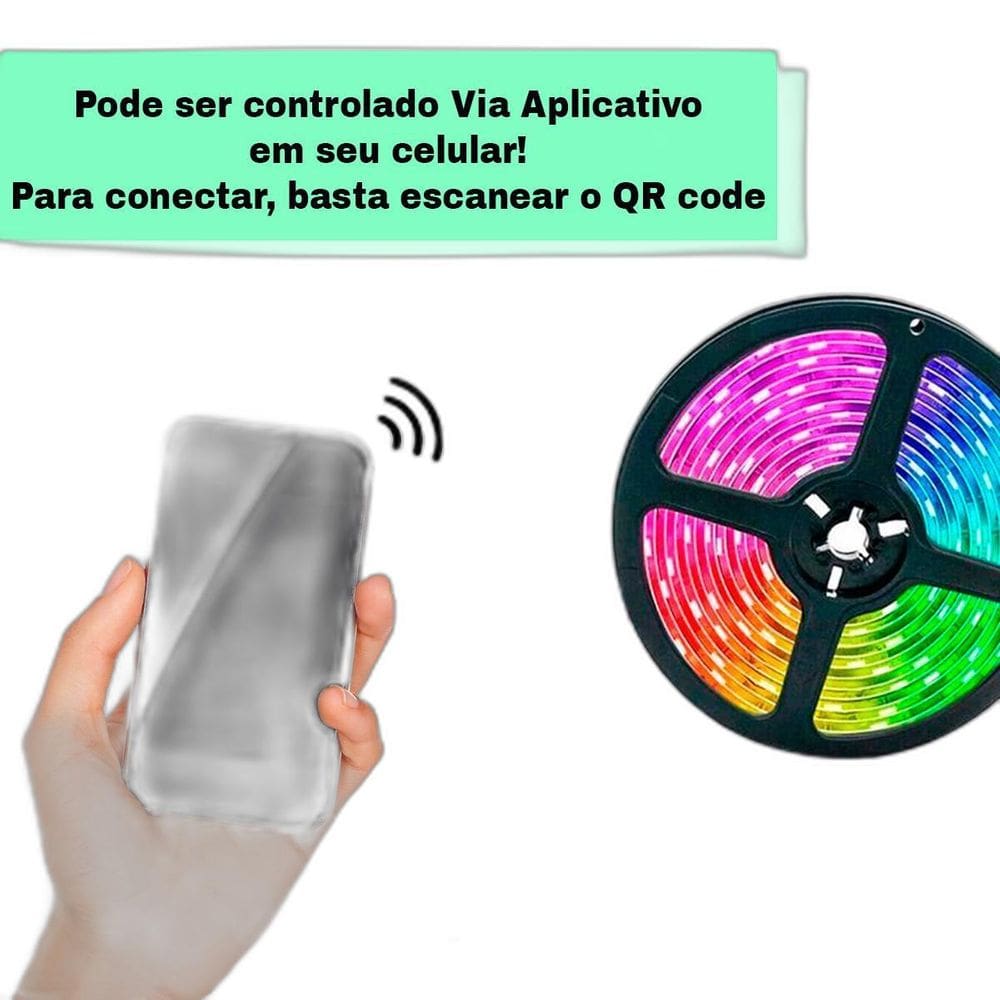 Fita LED RGB USB - Decoração Personalizada TV e Quarto
