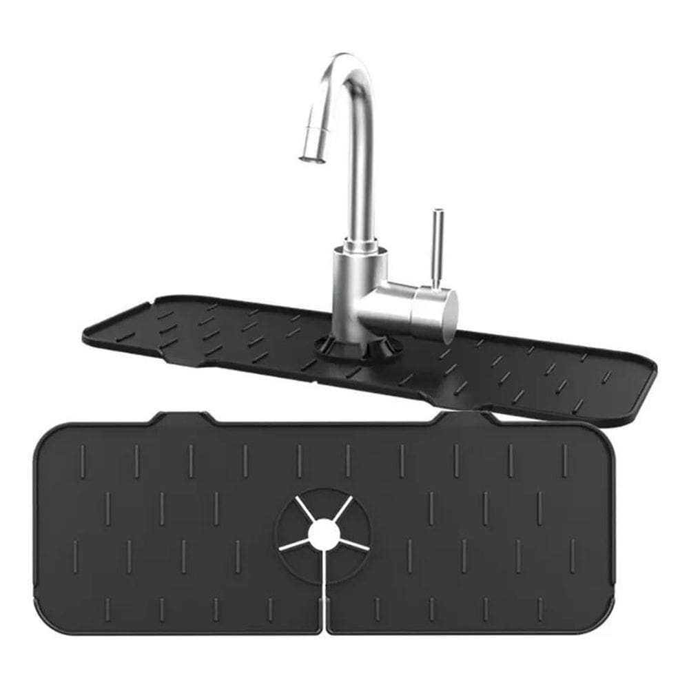 2X Protetor Torneira Cozinha Tapete Absorvente Água Silicone