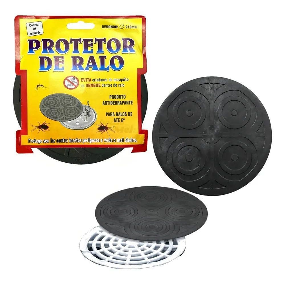 2X Protetor Tampa De Ralo Redonda Evita Mau Cheiro Entrada I