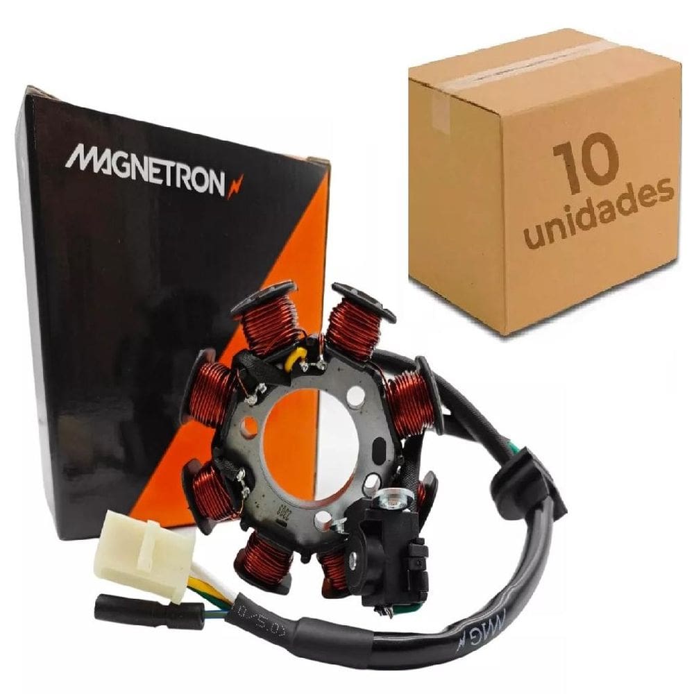 Estator Honda Cg Titan 150 2005 Magnetron Kit Com 10 Peças
