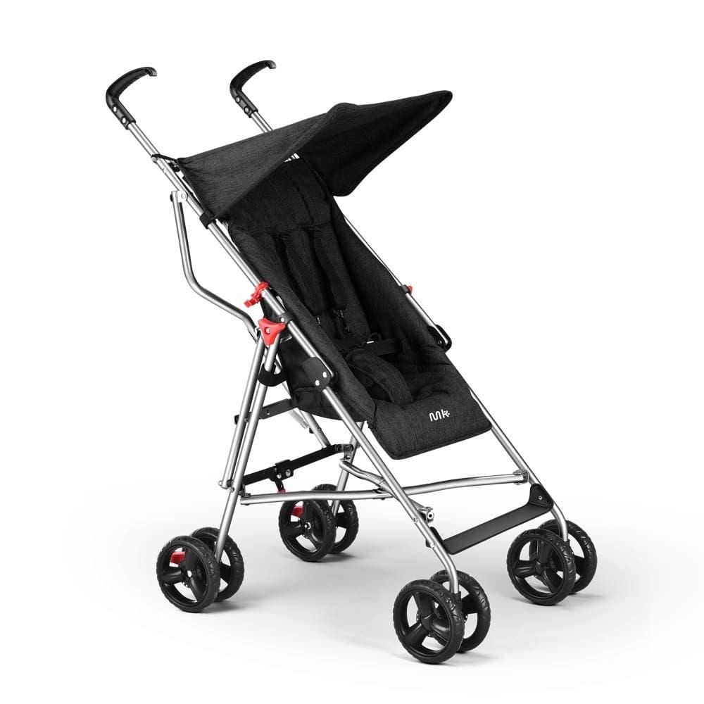 Carrinho de Bebê Guarda Chuva Preto – Leve, Compacto e Seguro