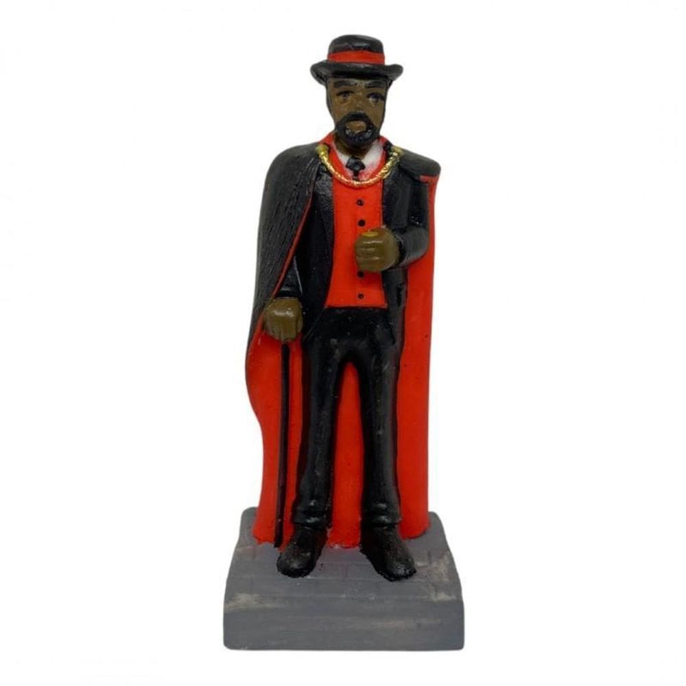 Escultura Exú Cartola 10,5Cm Em Resina Umbanda Candomblé