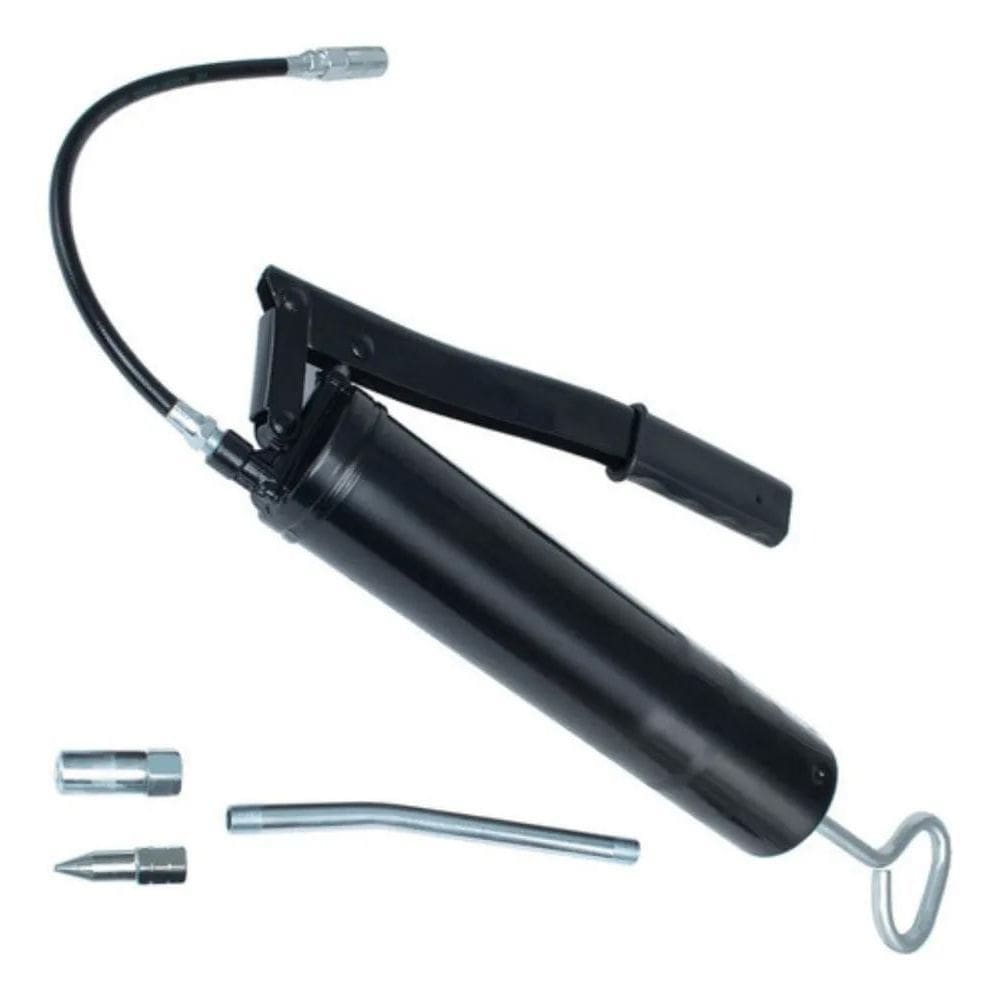 Bomba De Graxa Engraxadeira Manual 500G Com Extensão Flexíve