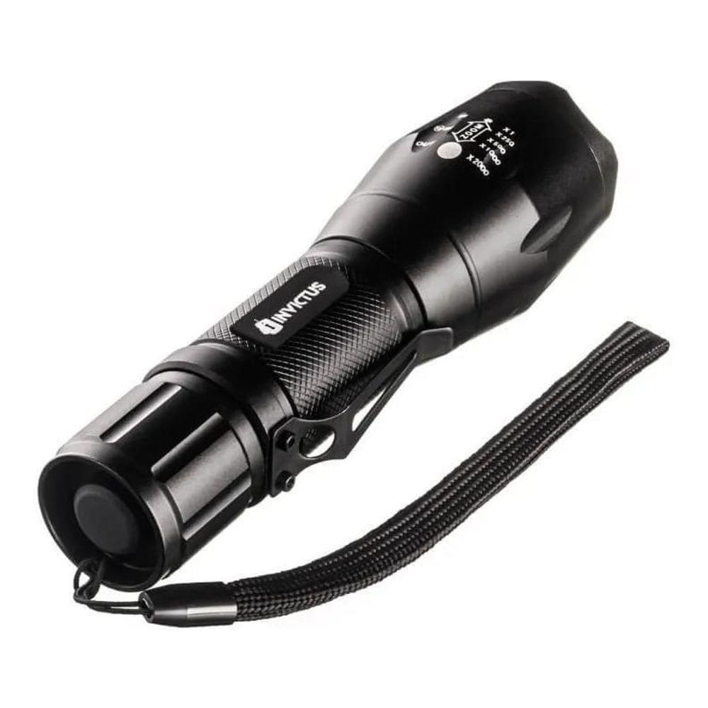 2X Lanterna Invictus Storm T6 280 Lumens Recarregável Cor Da