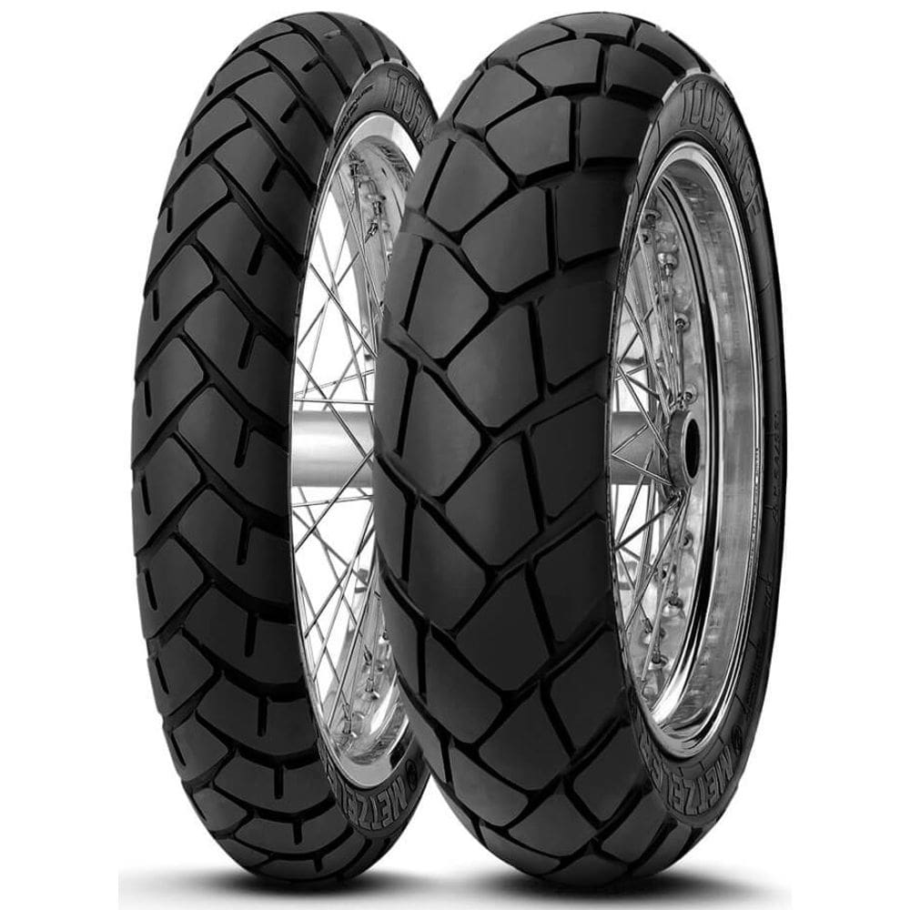 Par Pneu 150/70r17 + 90/90-21 TL Tourance Metzeler DIANTEIRO + TRASEIRO