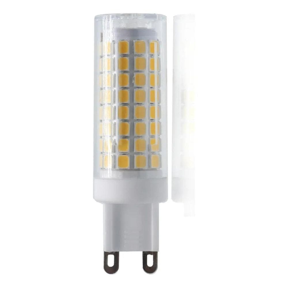 2X Lâmpada Led G9 7W Halopin Bipino Luz Quente Amarela 3000K