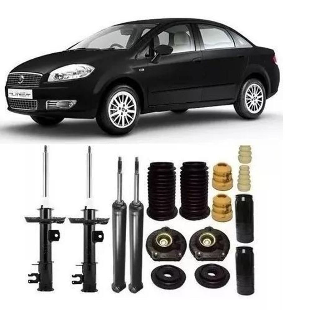 4 Amortecedor+4 Kit Suspensão Linea 2013