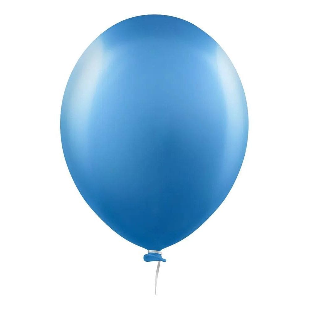 Balão Bexiga 9 Polegadas 25 Unidades Metalizado Alumínio