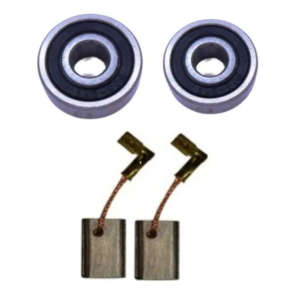 Rolamentos + Carvão Para Esmerilhadeira Makita M9510 M9511