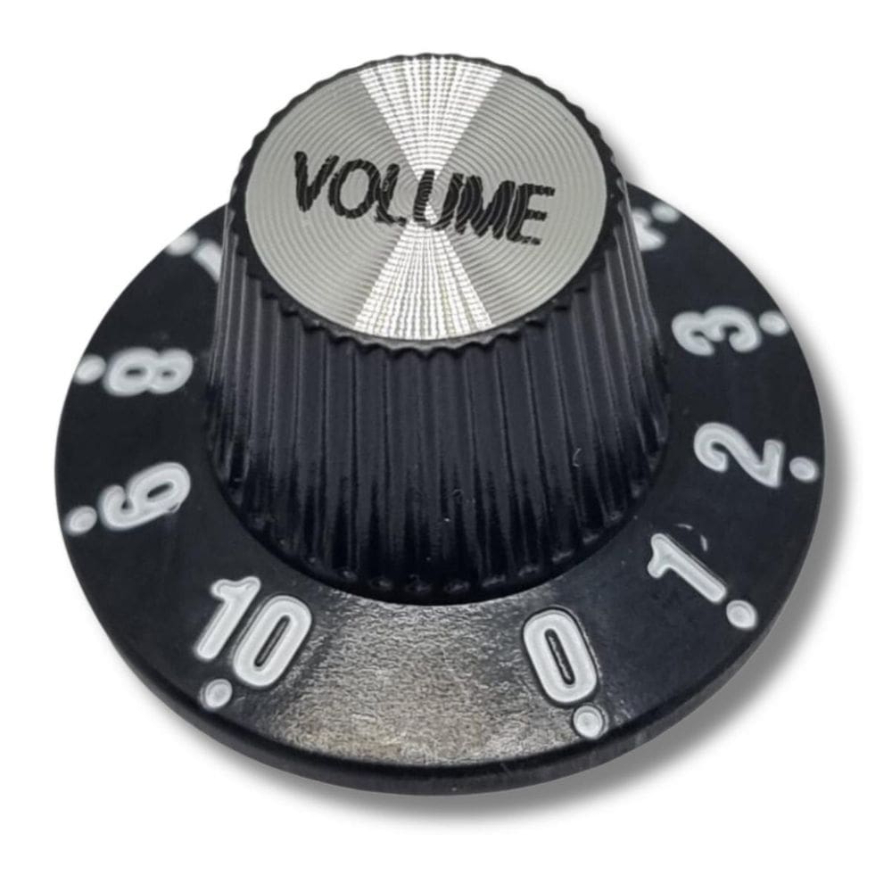 Knob Black Guitarra Vintage Volume Preto - Unidade