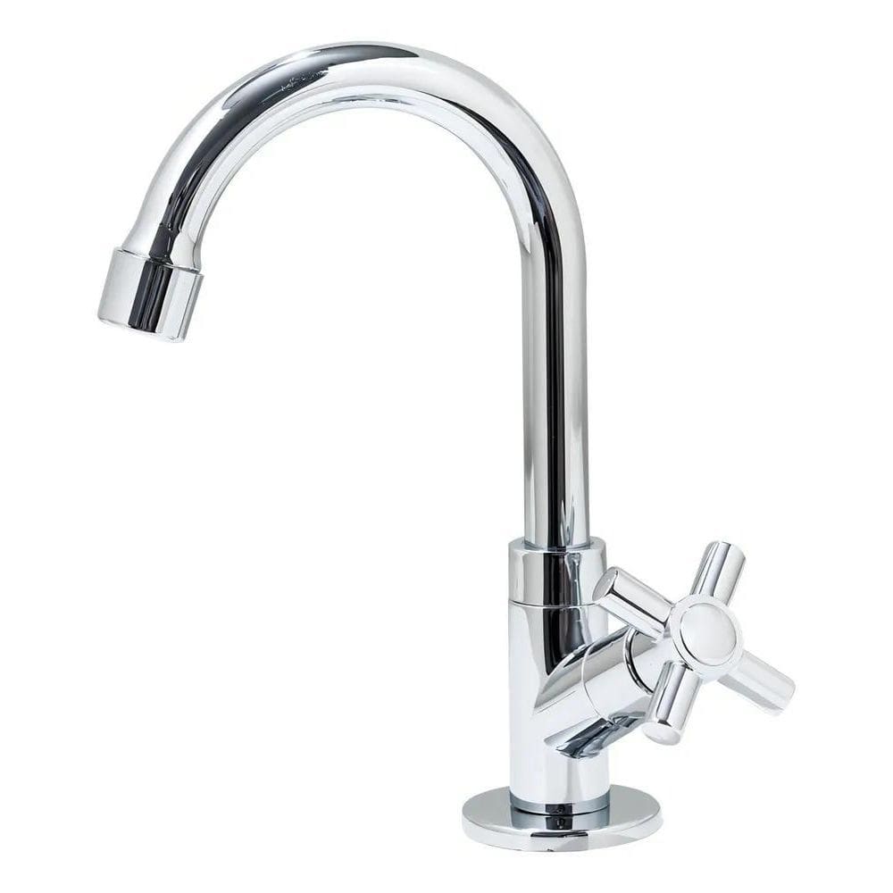 2X Torneira Lavatório Banheiro Bica Móvel Abs 1/4 De Volta A